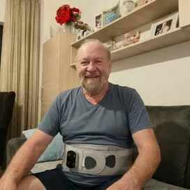 Andreas Vater mit dem LumbaRest